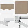 vidaXL Auvent r&eacute;tractable &eacute;lectrique Beige 3,5 x 2,5 m