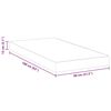 vidaXL Matelas Blanc 80 x 160 cm Mousse Infus&eacute;e de Gel