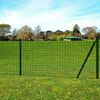 vidaXL Cl&ocirc;ture Euro Acier 25 x 1,7 m Vert