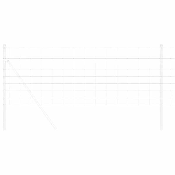 vidaXL Clôture de prairie Argenté 25 x 0,8 m Acier galvanisé