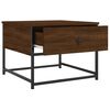 vidaXL Table basse ch&ecirc;ne marron 51x51x40 cm bois d'ing&eacute;nierie