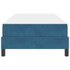 vidaXL Lit &agrave; ressorts avec matelas Bleu fonc&eacute; 80 x 200 cm tissu