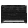 vidaXL Lit coulissant sans matelas noir 2x(90x200) cm