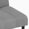 vidaXL Canap&eacute;-lit &agrave; 2 places Gris clair Velours