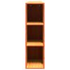 vidaXL T&ecirc;te de lit avec rangement cire marron 180cm bois massif de pin