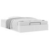 vidaXL Cadre de lit ottoman sans matelas blanc 120x190 cm similicuir