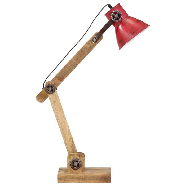 vidaXL Lampe de bureau 25 W rouge d&eacute;lav&eacute; 23x18x96 cm E27