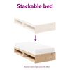 vidaXL Lit de jour sans matelas 100x200 cm bois de pin massif