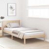 vidaXL Cadre de lit Marron 90 x 200 cm Bois de pin massif
