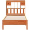 vidaXL Lit biblioth&egrave;que sans matelas cire marron 100x200 cm pin massif