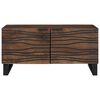 vidaXL Table basse Marron et Noir 80 x 50 x 40 cm Bois d'acacia massif