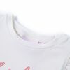 T-shirt enfants avec manches &agrave; volants &eacute;cru 140
