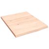 vidaXL Comptoir de salle de bain 40x50x2 cm bois massif non trait&eacute;
