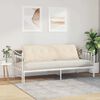 vidaXL Coussin de Dos Beige 180 x 50 cm Tissu en microfibre