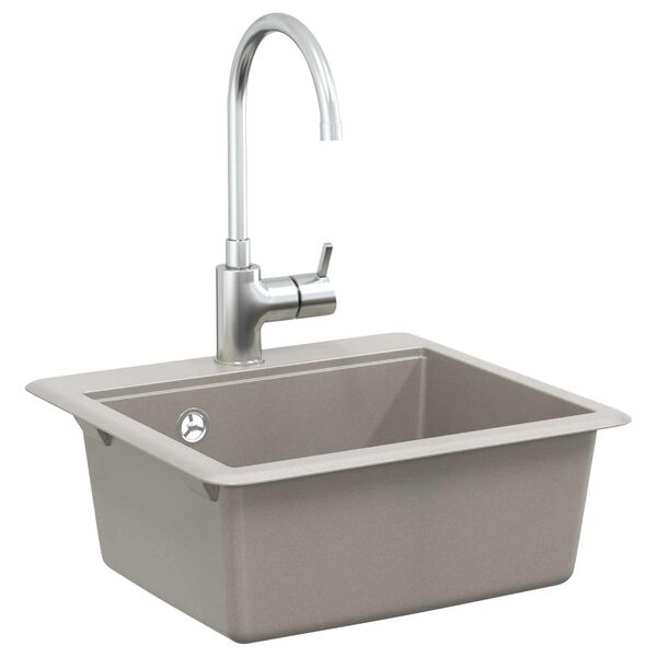 vidaXL &Eacute;vier Gris 470 x 440 mm Granite