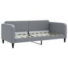 vidaXL Lit de jour avec matelas gris clair 90x190 cm tissu
