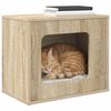 vidaXL Maison pour chat Sonoma 51 x 30 x 42,5 cm Bois d'ing&eacute;nierie