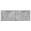 vidaXL Armoire murale gris b&eacute;ton 100x36,5x35 cm bois d'ing&eacute;nierie