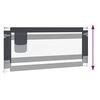 vidaXL Barri&egrave;re de s&eacute;curit&eacute; de lit d'enfant Gris fonc&eacute; 200x25 cm Tissu