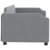 vidaXL Lit de repos sans matelas gris clair 90x200 cm tissu