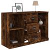 vidaXL Buffet ch&ecirc;ne fum&eacute; 104,5x35,5x67,5 cm bois d'ing&eacute;nierie