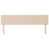 vidaXL T&ecirc;tes de lit Cappuccino 160x5x78/88 cm Similicuir