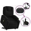 vidaXL Fauteuil inclinable de massage &eacute;lectrique Noir Tissu