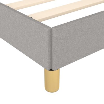 vidaXL Cadre de lit sans matelas gris clair 120x200 cm tissu