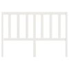 vidaXL T&ecirc;te de lit Blanc 156x4x100 cm Bois massif de pin
