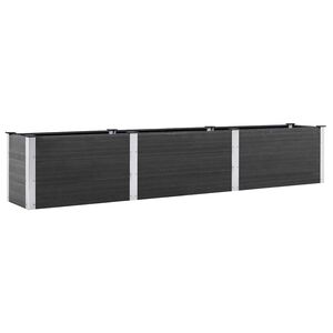 vidaXL Plate-forme sur&eacute;lev&eacute;e de jardin 300x50x54 cm WPC Gris