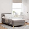 vidaXL Lit &agrave; ressort LED avec matelas Taupe 100 x 200 cm tissu