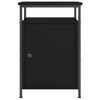 vidaXL Tables de chevet 2 pcs noir 40x42x60 cm bois d'ing&eacute;nierie