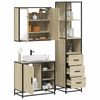 vidaXL Ensemble de meubles de salle de bain 3 pcs ch&ecirc;ne sonoma