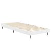vidaXL Cadre de lit sans matelas blanc 75x190 cm bois d'ing&eacute;nierie