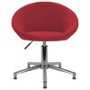 vidaXL Chaises pivotantes &agrave; manger lot de 4 rouge bordeaux tissu