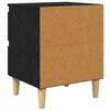 vidaXL Meubles de lit avec tiroir 2 pcs Ch&ecirc;ne noir 40 x 35 x 50 cm