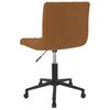 vidaXL Chaises pivotantes &agrave; manger lot de 2 Marron Velours