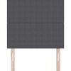 vidaXL T&ecirc;te de lit LED avec t&ecirc;te de lit Gris fonc&eacute; 90 cm Polyester