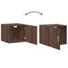 vidaXL Armoire de rangement mince ch&ecirc;ne marron 50x42,5x225 cm