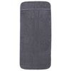 vidaXL Serviettes de plage 4 pcs anthracite 60x135 cm tissu 400 GSM