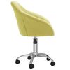 vidaXL Chaises pivotantes &agrave; manger lot de 2 vert tissu