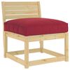 vidaXL Coussin Bordeaux 80 x 80 x 12 cm Tissu Oxford