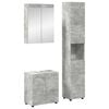 vidaXL Ensemble de mobilier de salle de bain TULUM 3 pc Gris b&eacute;ton