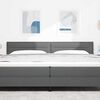 vidaXL T&ecirc;te de lit LED avec t&ecirc;te de lit Gris fonc&eacute; 200 cm Polyester