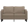 vidaXL Canap&eacute; &agrave; 2 places Taupe 140 cm Tissu