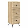 vidaXL Armoire &agrave; tiroirs Ch&ecirc;ne Sonoma 33 x 34,5 x 90 cm