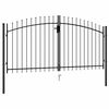 vidaXL Portail de cl&ocirc;ture Woerden &agrave; double porte avec pointes sup&eacute;rieures 299,5 x 199,5 cm