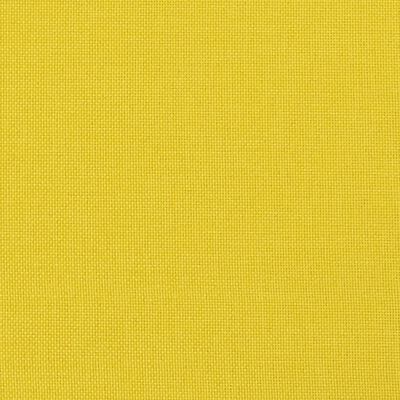 vidaXL Ensemble de canapés 3 pcs avec repose-pied jaune clair tissu