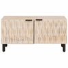 vidaXL Table basse Blanc 80 x 50 x 40 cm Bois de mangue massif