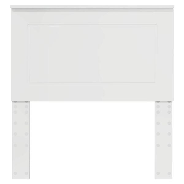 vidaXL T&ecirc;te de lit Blanc Brillant Bois d&rsquo;ing&eacute;nierie